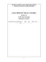 Giáo trình Kỹ thuật cảm biến (Nghề Điện công nghiệpCĐ)