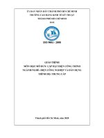 Giáo trình Lắp đặt điện công trình (Nghề Điện công nghiệp và dân dụng)