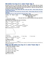 DE KIEM TRA CUOI HOC KY I Nam 20162017 TOAN LOP 3 co ma tran de