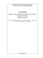 Giáo trình Lắp đặt hệ thống cấp, thoát nước dân dụng (Nghề Điện dân dụng)