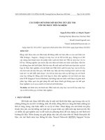 CẢI THIỆN MÔ HÌNH MỜ HƯỚNG DỮ LIỆU TSK VỚI TRI THỨC TIÊN NGHIỆM.TRƯỜNG ĐẠI HỌC KHOA HỌC,ĐẠI HỌC HUẾ