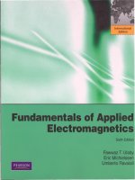 Fundamentals of applied electromagnetics 6th 