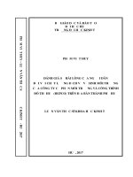 Đánh giá sự hài lòng của người dân đối với chất lượng dịch vụ vệ sinh môi trường của công ty cổ phần môi trường và công trình đô thị huế (hepco) trên địa bàn thành phố huế 