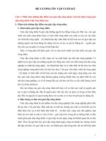 ĐỀ CƯƠNG ôn TẬP CUỐI KỲ chủ nghĩa xã hội khoa học 