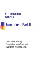 C++ lecture 10 
