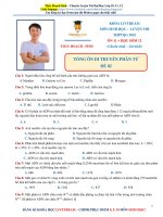 ĐỀ 02   TỔNG ôn DT PHÂN tử (SINH học 9+ THẦY HOẠCH) 