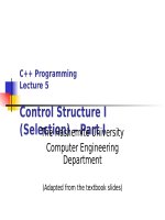 C++ lecture 5 