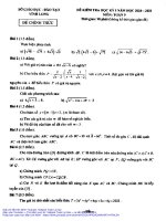 Đề kiểm tra học kỳ 1 Toán 9 năm học 2020 – 2021 sở GDĐT Vĩnh Long