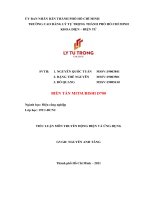 tiểu luận môn truyền động điện và ứng dụng BIẾN TẦN MITSUBISHI d700 