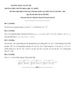 Đề thi chọn đội tuyển dự thi học sinh giỏi môn Toán Quốc gia năm 2021-2022 - Trường THPT chuyên Khoa học tự nhiên