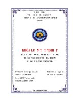 Xây dựng ứng dụng học từ vựng tiếng anh cho trẻ em trên hệ điều hành android 