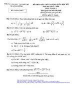 Đề khảo sát giữa học kì 1 Toán 9 năm 2019 – 2020 phòng GDĐT Hà Đông – Hà Nội