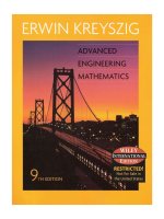 Advanced engineering mathematics 9th edition applied 