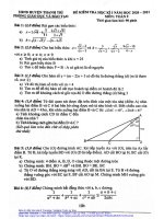 Đề thi HK1 Toán 9 năm 2020 – 2021 phòng GD&ĐT Thanh Trì – Hà Nội