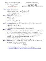 Đề thi giữa kì 1 Toán 9 năm 2020 – 2021 trường THCS Cầu Giấy – Hà Nội