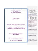 Hoàn thiện công tác quản lý các đề tài, dự án khoa học và công nghệ cấp tỉnh tại sở khoa học công nghệ tỉnh quảng bình 