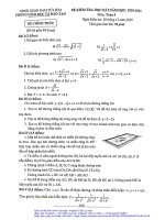 Đề thi HK1 Toán 9 năm 2020 – 2021 phòng GDĐT Nam Từ Liêm – Hà Nội