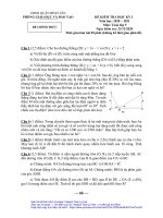 Đề kiểm tra HK1 Toán 9 năm 2020 – 2021 phòng GDĐT Bình Tân – TP HCM