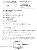Đề kiểm tra giữa học kỳ 1 Toán 9 năm 2018 – 2019 trường chuyên Trần Đại Nghĩa – TP. HCM