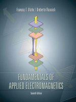 Fundamentals of applyed etromagnetics 7th ulaby 