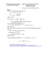 Đề KSCL giữa kỳ 1 Toán 9 năm 2020 – 2021 trường THCS Trần Mai Ninh – Thanh Hóa