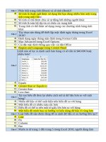 Đề thi chuẩn đầu ra excel 2010