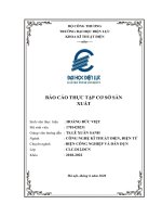 BÁO CÁO THỰC TẬP CƠ SỞ SẢN XUẤT 
