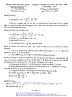 Đề kiểm tra học kì 1 Toán 9 năm 2020 – 2021 phòng GDĐT Ba Đình – Hà Nội