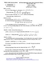 Đề học sinh giỏi Toán 9 vòng 2 năm 2020 – 2021 phòng GDĐT Ba Đình – Hà Nội