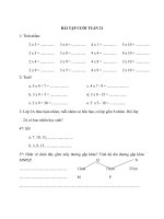 BÀI tập CUỐI TUẦN 21 24