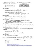 Đề thi chọn HSG Toán 9 năm 2020 – 2021 phòng GDĐT thành phố Hải Dương