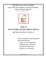 Đồ án thiết kế hệ thống nhúng, học viện công nghệ bưu chính viễn thông (1) 