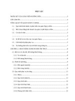 Nghiên cứu và phân tích  quy trình phục vụ ăn uống của quán enjoy coffee tại tỉnh đăk nông