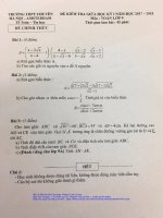 Đề kiểm tra giữa học kỳ I năm học 2017 – 2018 môn Toán 9 trường THPT chuyên Hà Nội – Amsterdam
