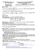 Đề học sinh giỏi tỉnh Toán 9 năm 2020 – 2021 sở GDĐT Thừa Thiên Huế