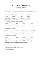bo de thi tieng anh lop 9 giua hoc ki 1 
