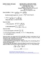 Đề chọn đội tuyển HSG Toán 9 năm 2020 – 2021 phòng GDĐT Yên Định – Thanh Hóa (vòng 2)
