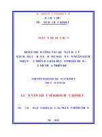 Hoàn thiện công tác quản lý đầu tư xây dựng cơ bản sử dụng nguồn vốn ngân sách nhà nước trên địa bàn huyện phong điền, tỉnh thừa thiên huế 