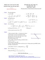 Đề thi giữa kì 1 Toán 9 năm 2020 – 2021 trường THCS Nguyễn Quý Đức – Hà Nội
