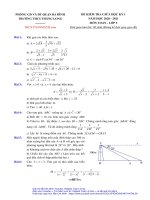 Đề thi giữa kì 1 Toán 9 năm 2020 – 2021 trường THCS Thăng Long – Hà Nội