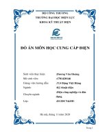 Tài liệu thiết kế hệ thống cung cấp điện cho phân xưởng sản xuất công nghiệp