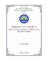 Xây dụng ứng dụng chat dựa trên nền tảng reactjs và nodejs 