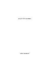 LUẬN VĂN THẠC SỸ CHUYÊN NGÀNH KHOA HỌC CÂY TRỒNG