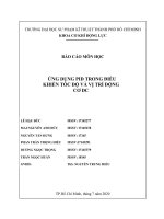 ỨNG DỤNG PID TRONG ĐIỀU KHIỂN TỐC độ VÀ VỊ TRÍ ĐỘNG CƠ DC 