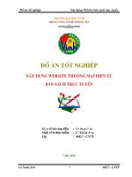 Xây dựng website thương mại điện tử website bán sách trực tuyến  