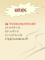 Giáo án toán 6 chương i  §2  tập hợp các số tự nhiên 