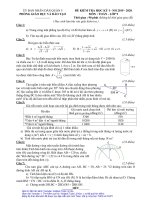Đề thi học kỳ 1 Toán 9 năm 2019 – 2020 phòng GDĐT Quận 5 – TP HCM