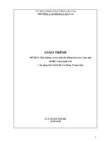 Giáo trình Bảo dưỡng và sửa chữa hệ thống bôi trơnlàm mát (Nghề Công nghệ ô tô)