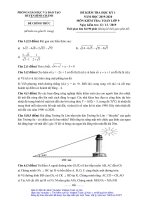 Đề thi học kỳ 1 Toán 9 năm 2019 – 2020 phòng GDĐT Bình Chánh – TP HCM