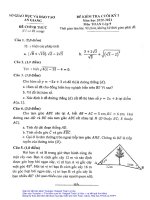 Đề kiểm tra cuối kỳ 1 Toán 9 năm học 2020 – 2021 sở GDĐT An Giang